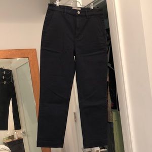 Everlane Cropped Slim Pant size 8 Navy Blue